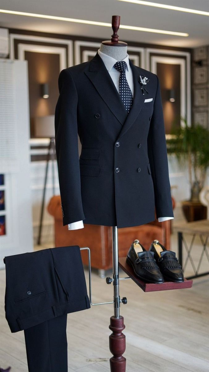 Signature double-breasted suit